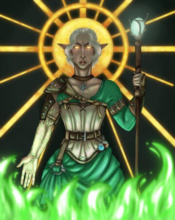 Dragon age Inquisition Inquisitor Tarot Card